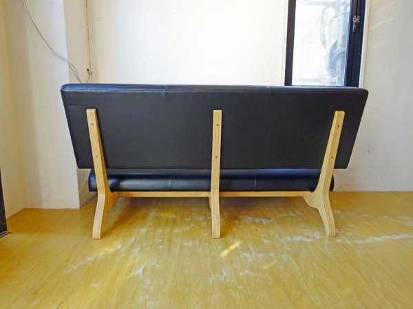 イデー IDEE カゴル ベンチソファ CAGOLE BENCH SOFA 3シーター ソファ ブラック×ナチュラル 篠本拓宏 廃番 ★