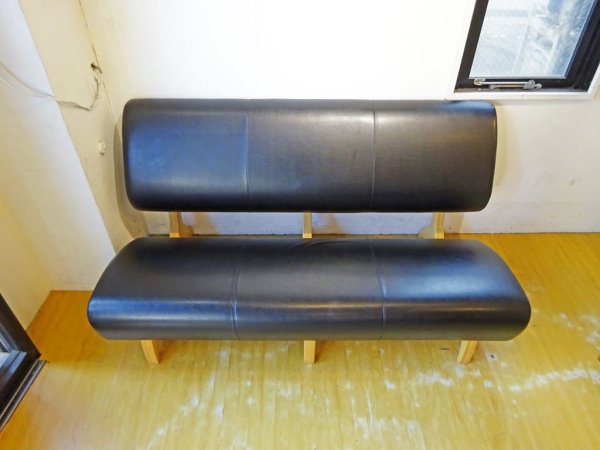 イデー IDEE カゴル ベンチソファ CAGOLE BENCH SOFA 3シーター ソファ ブラック×ナチュラル 篠本拓宏 廃番 ★