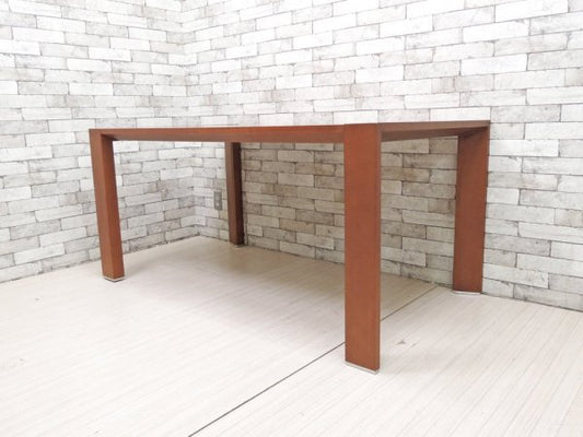 クラスティーナ Crastina アルベロ ダイニングテーブル ウォールナット材 W140.5cm モダンデザイン 参考定価：約10万円 ●