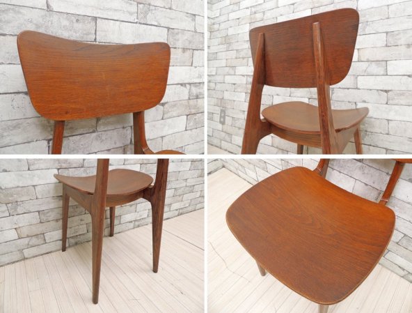 ロジェ・ランドー Roger Landault  Chair 6517 ダイニングチェア オーク材 1950年代 フランスビンテージ French Vintage ミッドセンチュリー  ●