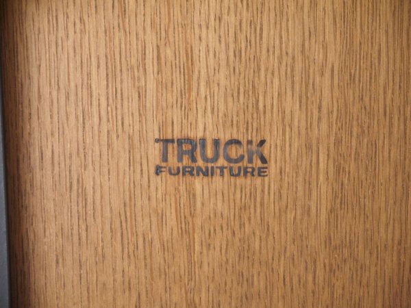 トラックファニチャー TRUCK FURNITURE ティーチェア T CHAIR ダイニングチェア オーク材 × スチール脚 ブラック 廃番 希少 ◇