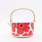 マリメッコ ｍarimekko ウニッコ UNIKKO ティーポット ホワイト × レッド 700ml 茶こし付 マイヤ・イソラ フィンランド 北欧食器 ●