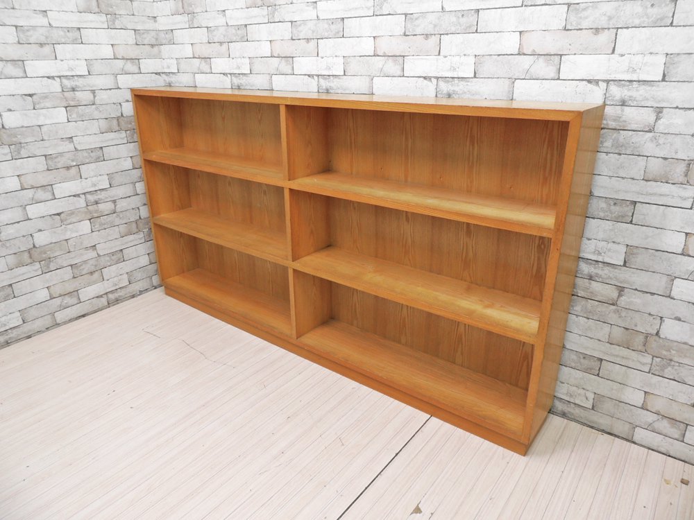 オーダー家具 オーク材 2x3 ブックシェルフ キャビネット 飾り棚 本棚 ナチュラルデザイン W200 ●