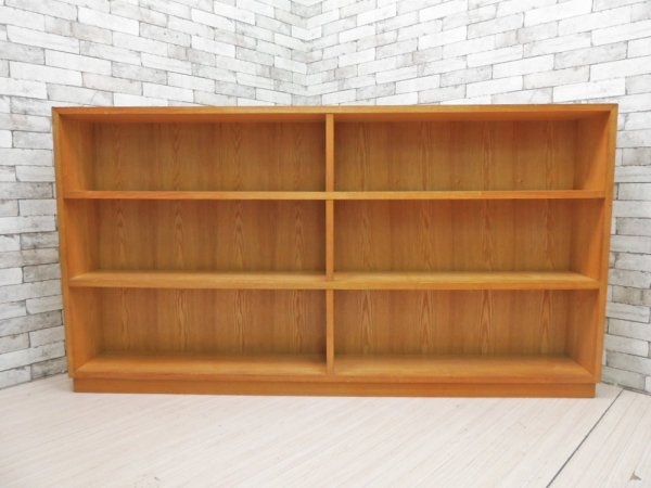 オーダー家具 オーク材 2x3 ブックシェルフ キャビネット 飾り棚 本棚 ナチュラルデザイン W200 ●
