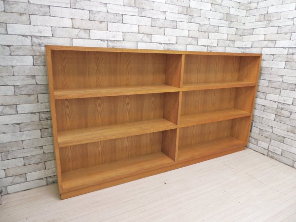 オーダー家具 オーク材 2x3 ブックシェルフ キャビネット 飾り棚 本棚 ナチュラルデザイン W200 ●