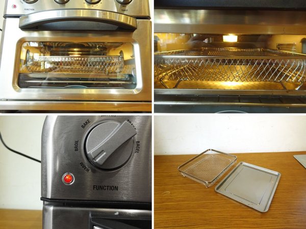 クイジナート Cuisinart ノンフライオーブントースター Non-fly Oven toaster TOA-28J フライヤー 熱風調理 美品 ★