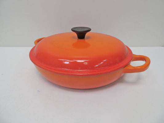 ルクルーゼ LE CREUSET ビュッフェ キャセロール Buffet Casseerole オレンジ Φ22cm  ●