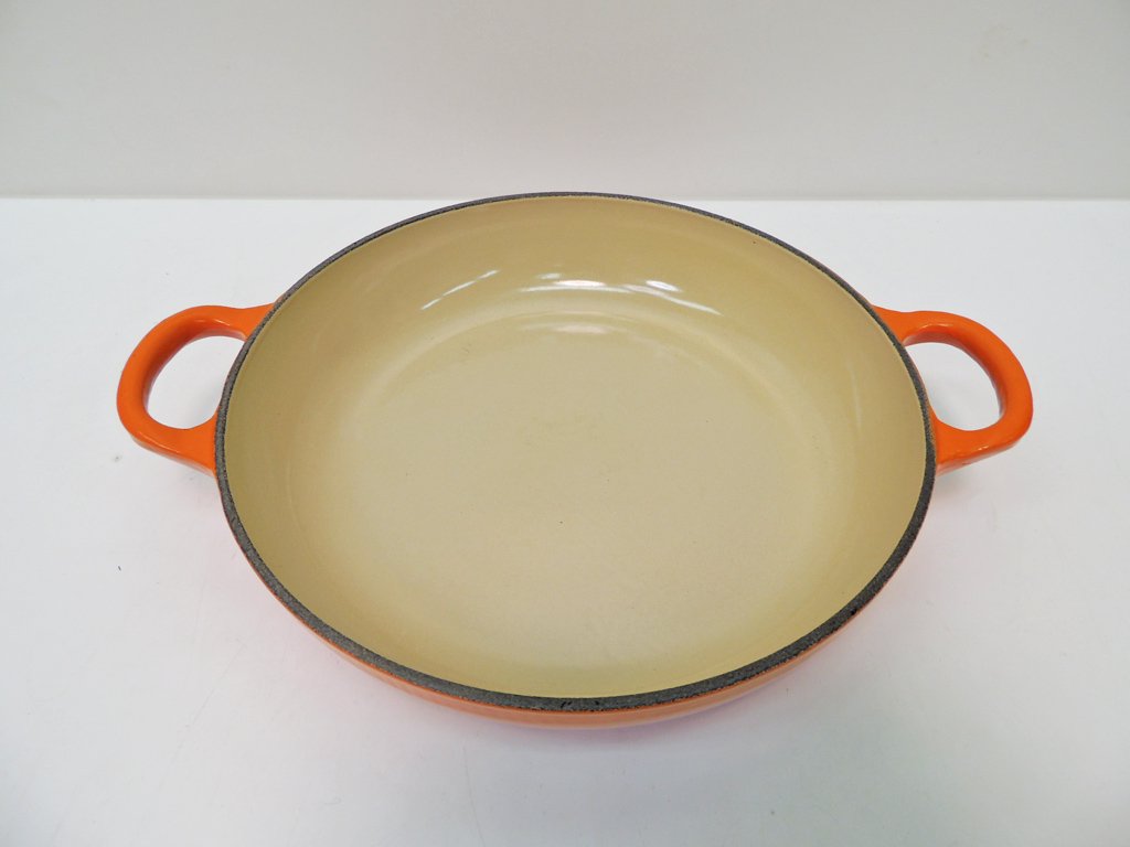 ルクルーゼ LE CREUSET ビュッフェ キャセロール Buffet Casseerole オレンジ Φ22cm  ●