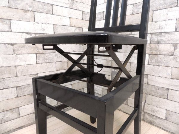 河合楽器製作所 カワイ KAWAI ピアノ椅子 チェア 座面昇降 ブラック ●