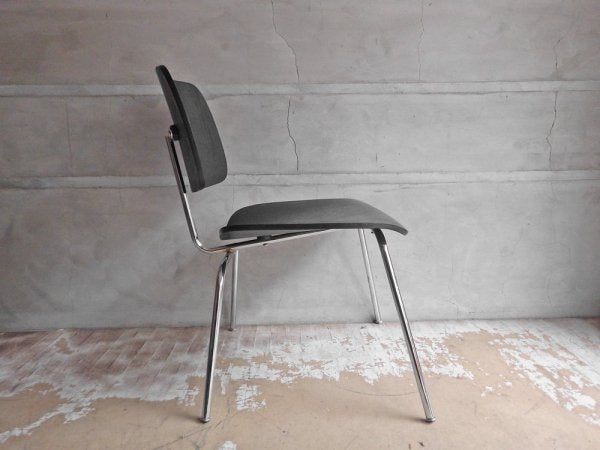 チャールズ & レイ・イームズ Charles & Ray Eames DCM ダイニングチェア オーク材 ブラック プライウッド メタルレッグ リプロダクト品 ♪