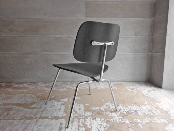 チャールズ & レイ・イームズ Charles & Ray Eames DCM ダイニングチェア オーク材 ブラック プライウッド メタルレッグ リプロダクト品 ♪