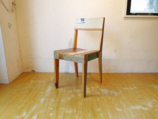 ピート・ヘイン・イーク Piet Hein Eek スクラップウッド チェア Scrapwood Chair オランダ CIBONE取扱 定価9.3万 ★