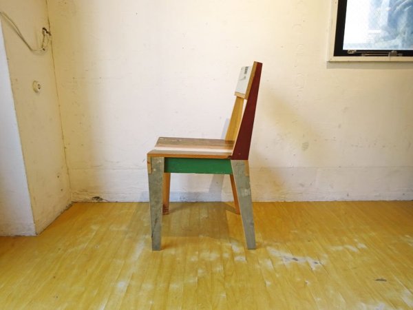 ピート・ヘイン・イーク Piet Hein Eek スクラップウッド チェア Scrapwood Chair オランダ CIBONE取扱 定価9.3万 ★