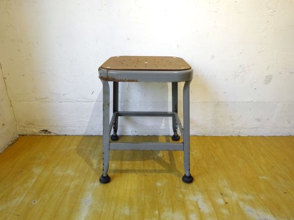 リオン LYON ファクトリースツール Factory Stool プレスウッドシート Sサイズ B グレイ P.F.S取扱 Dove gray ★