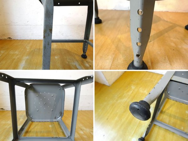 リオン LYON ファクトリースツール Factory Stool プレスウッドシート Sサイズ B グレイ P.F.S取扱 Dove gray ★