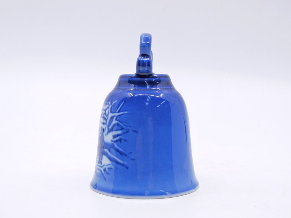 ロイヤルコペンハーゲン ROYAL COPENHAGEN クリスマスベル Christmas Bell 2002年 森の冬 Winter in the Forest 箱付 デンマーク 北欧雑貨 ●