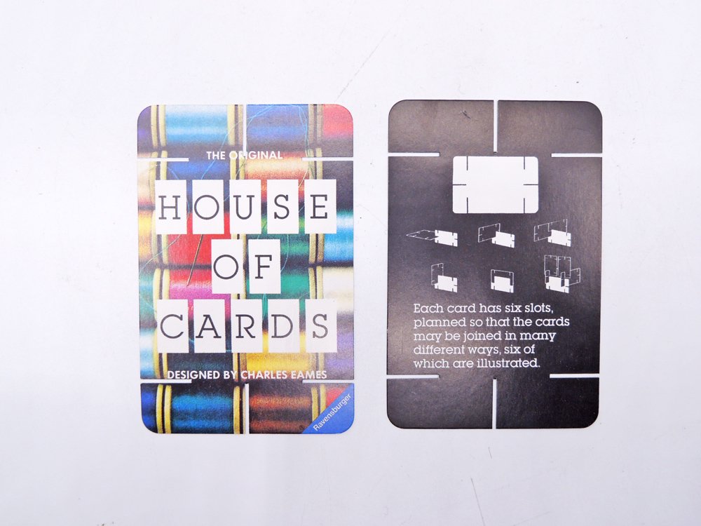 チャールズ・イームズ Charles Eames ハウスオブカード HOUSE OF CARDS カードの家 54+2枚 説明書付 おもちゃ 知的玩具 MoMAストア取扱  ●