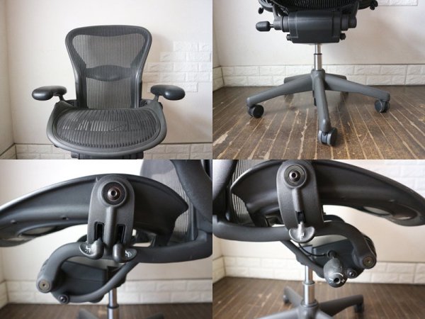 ハーマンミラー Herman Miller アーロンチェア Aeron Chair スタンダード Bサイズ ランバーサポート デスクチェア ◎