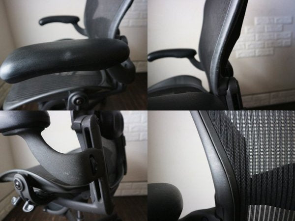 ハーマンミラー Herman Miller アーロンチェア Aeron Chair スタンダード Bサイズ ランバーサポート デスクチェア ◎