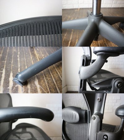 ハーマンミラー Herman Miller アーロンチェア Aeron Chair スタンダード Bサイズ ランバーサポート デスクチェア ◎