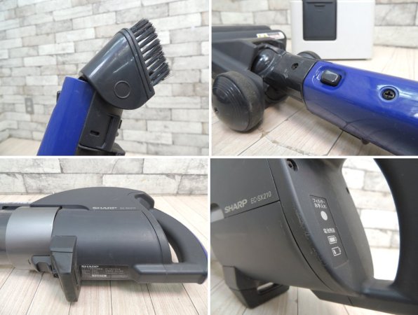 シャープ SHARP  コードレスサイクロン CORDLESS CYCLONE FREED フリード 充電式掃除機 コードレスクリーナー EC-SX21 ブルー  2015年製 ●