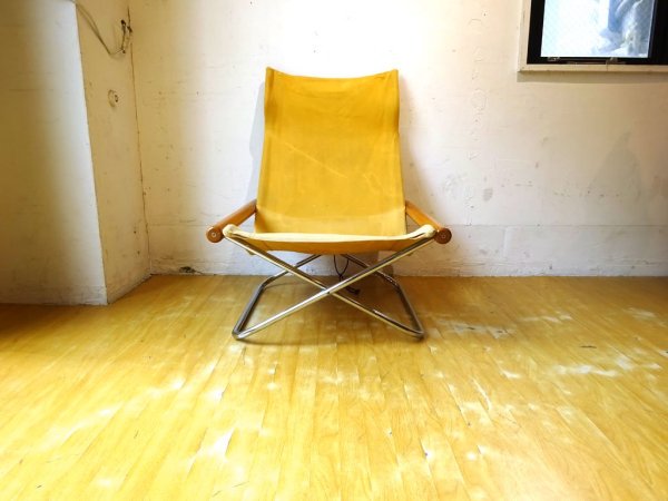 ニーチェア エックス Ny chair X フォールディングチェア マスタード 折畳 チェア 新居 猛 MoMA ★