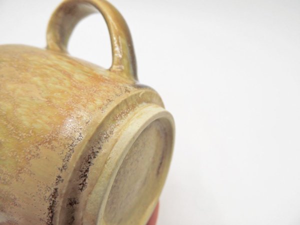 中園晋作 マグカップ 吹付 Φ7.5cm 現代作家 陶器 ●