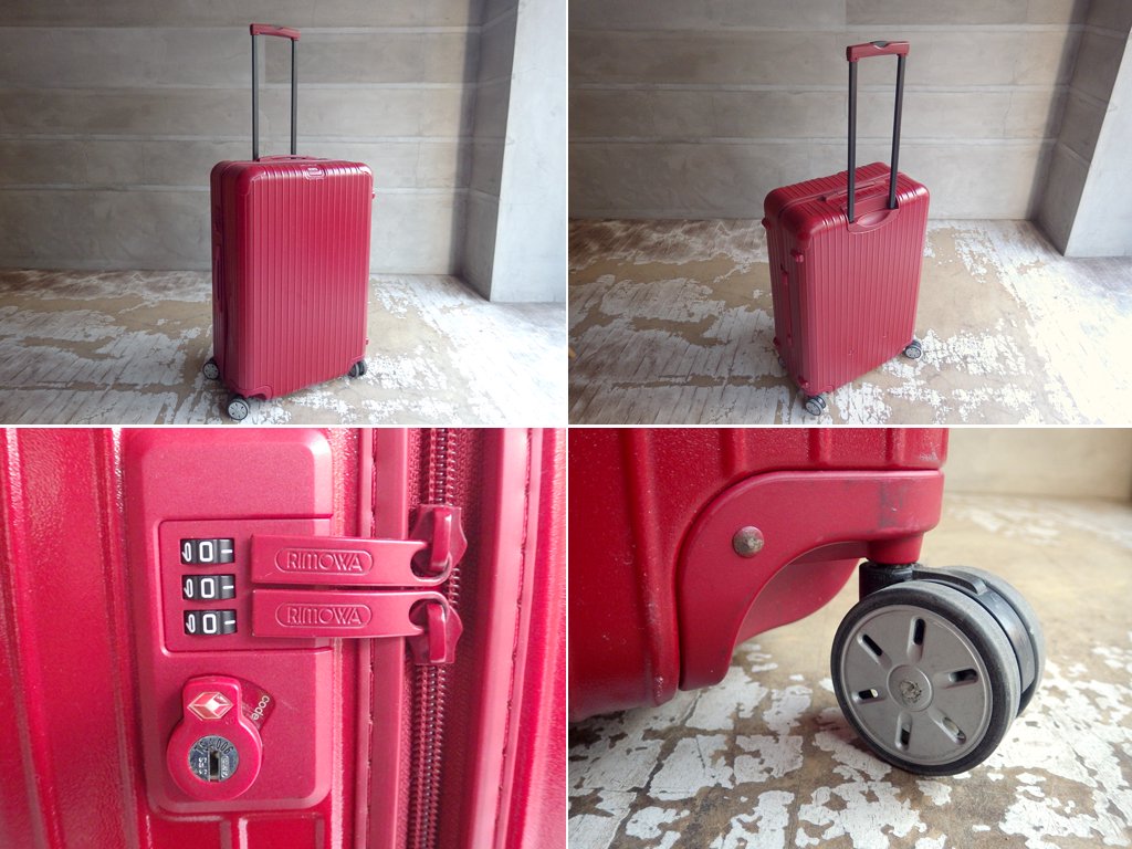 リモワ RIMOWA サルサ SALSA Multiwheel 86L スーツケース TSAロック 4輪 レッド ♪