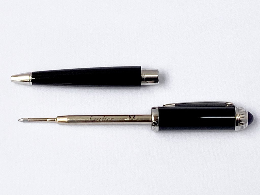 カルティエ Cartier R ドゥ カルティエ ボールペン R DE CARTIER BALLPOINT PEN ブラック ■　