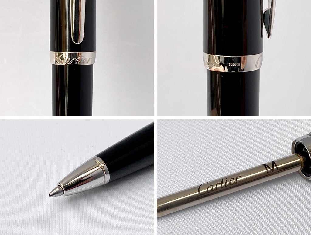 カルティエ Cartier R ドゥ カルティエ ボールペン R DE CARTIER BALLPOINT PEN ブラック ■　