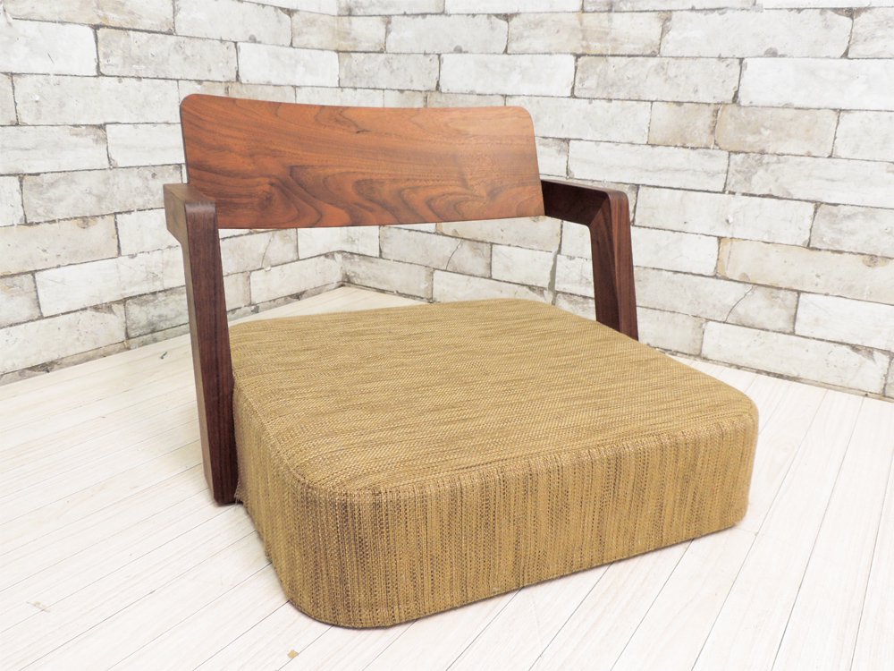 カギロイ KAGIROI BANZAI 座椅子 フロアアームチェア ローチェア 和椅子 小泉誠デザイン ウォールナット ●