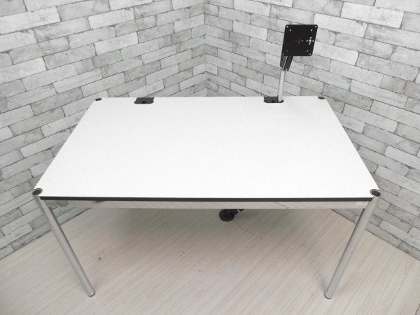 USMモジュラーファニチャー USMハラーテーブル アドバンス Haller table advance +スクリーンアーム+リンクチェーン ●