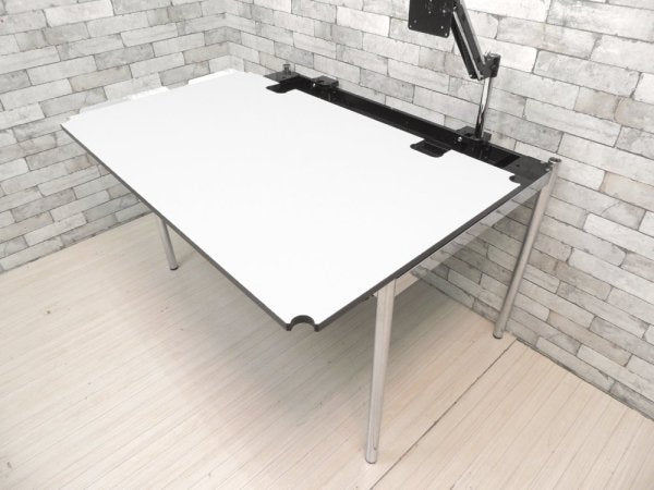 USMモジュラーファニチャー USMハラーテーブル アドバンス Haller table advance +スクリーンアーム+リンクチェーン ●