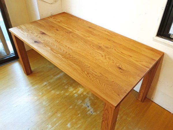 広松木工 Hiromatsu フレックス ウッド ダイニングテーブル FREX Wood Dining table オーク無垢材 ナチュラルモダン 定価 21.6万円 ★