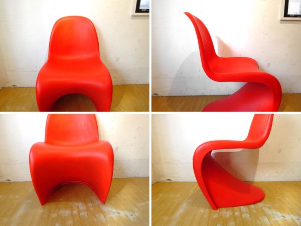 ヴィトラ vitra パントンチェア Panton Chair クラシックレッド ヴェルナー・パントン Panton スタッキングチェア ミッドセンチュリー スペースエイジ ★