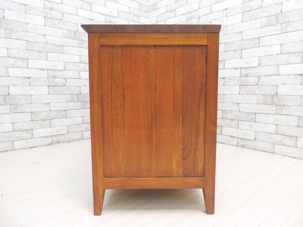 アジアン家具 Asian Furniture サイドボード キャビネット 収納家具 抽斗3杯 W136cm リゾートスタイル バリ家具 ●