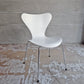 フリッツハンセン Fritz Hansen セブンチェア Seven Chair ホワイトラッカー アルネ・ヤコブセン Arne Jacobsen デンマーク 北欧家具 A ♪