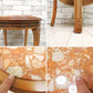 イタリア製 大理石天板 サイドテーブル 花台 ラウンド Φ42cm クラシカルデザイン ●