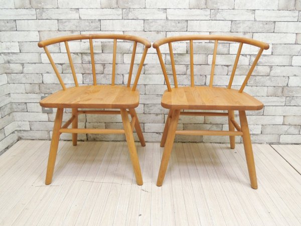 モモナチュラル MOMO natural タホチェア TAHO CHAIR AL アルダー無垢材 ダイニングチェア 2脚セット 定価：約4.6万円 ●