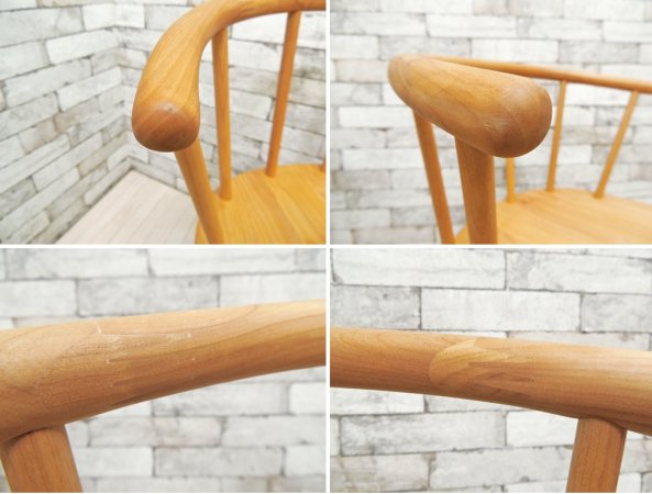 モモナチュラル MOMO natural タホチェア TAHO CHAIR AL アルダー無垢材 ダイニングチェア 2脚セット 定価：約4.6万円 ●