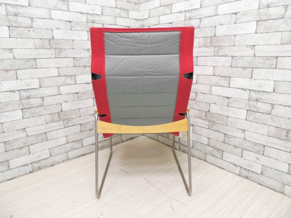 ホウトク HOUTOKU ニーチェア Nychair プレア Plair パーソナルチェア デッキチェア レッド 新居猛 定価:\23,800- ●