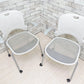 ハーマンミラー Herman miller ケイパーチェア CAPER Chair フレックスネット メタリックシルバー ジェフ・ウェバー 2脚セット 合計定価￥136,400- A ●