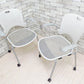 ハーマンミラー Herman miller ケイパーチェア CAPER Chair フレックスネット メタリックシルバー ジェフ・ウェバー 2脚セット 合計定価￥136,400- B ●