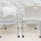 ハーマンミラー Herman miller ケイパーチェア CAPER Chair フレックスネット メタリックシルバー ジェフ・ウェバー 2脚セット 合計定価￥136,400- B ●