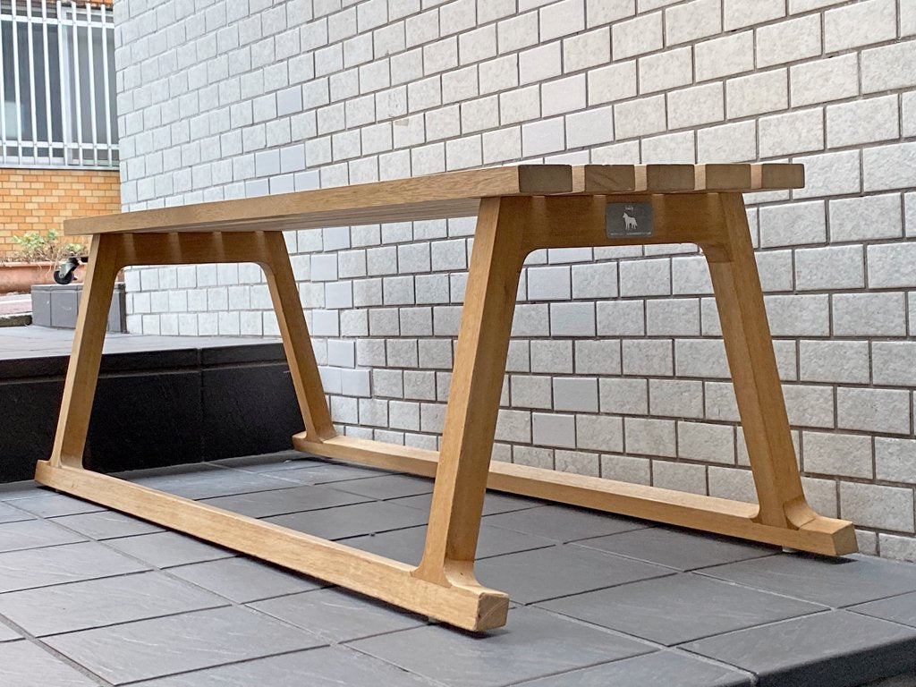 イーアンドワイ E＆Y ハスキー HUSKY ベンチ ニヤトー無垢材 ナチュラル アレキサンダー・テイラー クッション付き ■