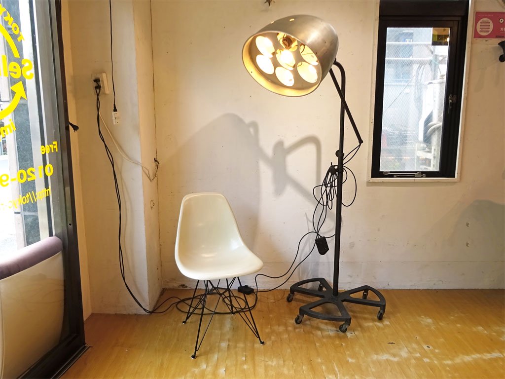 フランス 50's ビンテージ RG ルバロア インダストリアル フロアランプ RG LEVALLOIS Floor Lamp 工業デザイン ★