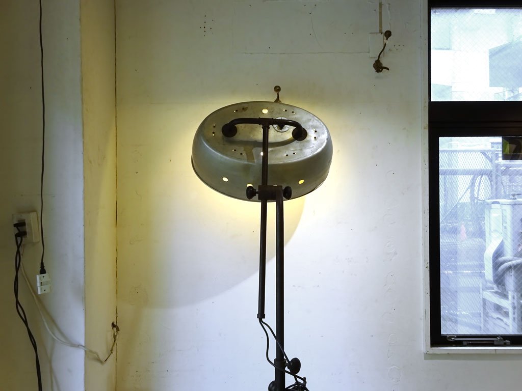 フランス 50's ビンテージ RG ルバロア インダストリアル フロアランプ RG LEVALLOIS Floor Lamp 工業デザイン ★