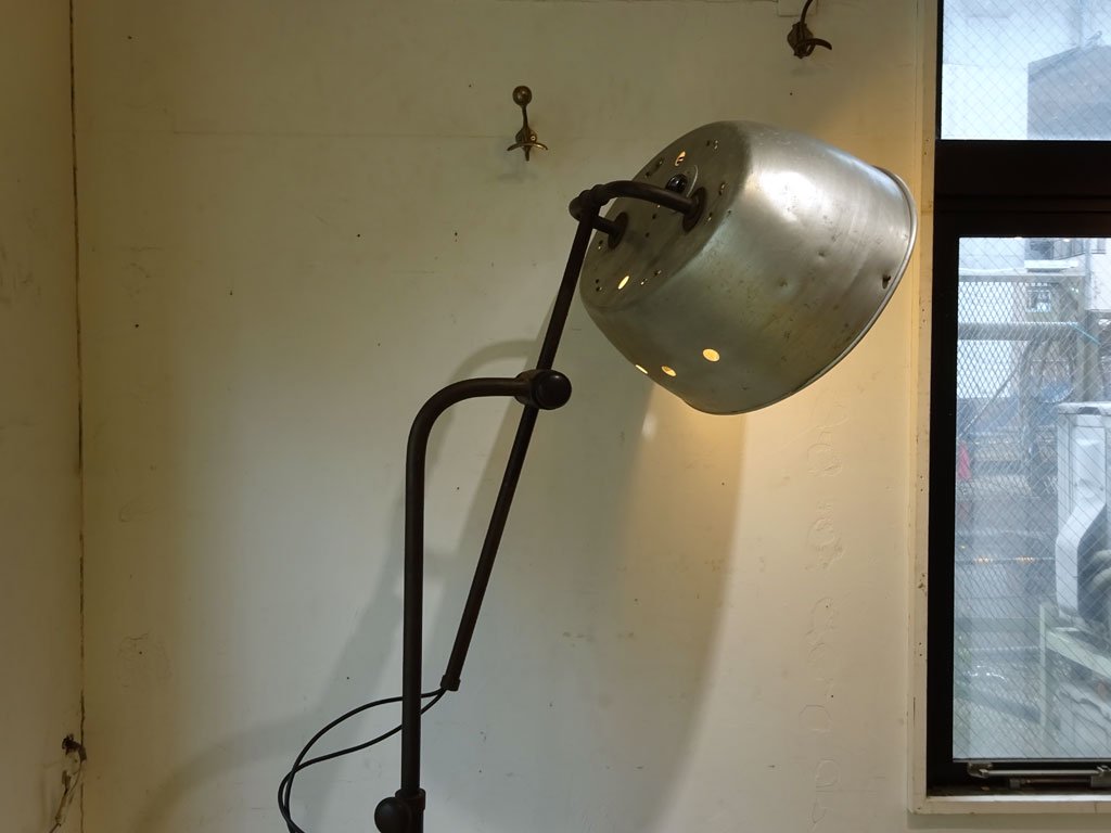 フランス 50's ビンテージ RG ルバロア インダストリアル フロアランプ RG LEVALLOIS Floor Lamp 工業デザイン ★