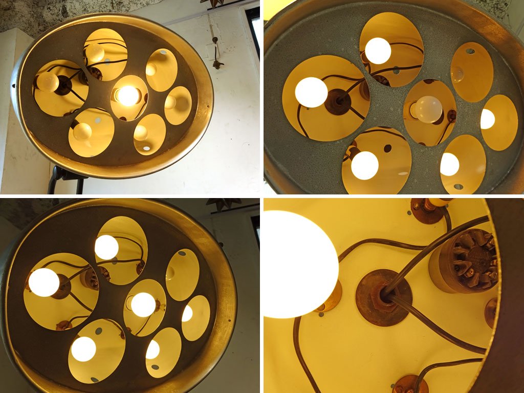 フランス 50's ビンテージ RG ルバロア インダストリアル フロアランプ RG LEVALLOIS Floor Lamp 工業デザイン ★