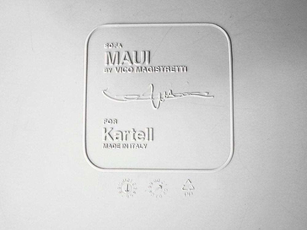 カルテル Kartell マウイ MAUI ベンチ マウイチェア ベンチタイプ ホワイト ヴィコ・マジストレッティ 希少 ♪